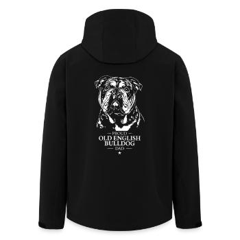 Old English Bulldog Dad Hunde Hund OEB Wilsigns - Recycelte Männer Softshell-Jacke von Stanley/Stella - Schwarz - Hinten - AI Model Male 185 light (185cm)