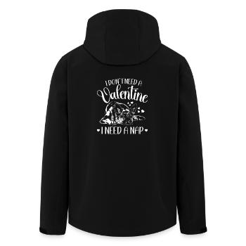 Berger allemand Saint-Valentin chiens Wilsigns - Veste softshell homme en polyester recyclé Stanley/Stella - noir - Dos - AI Model Male 185 light (185cm)