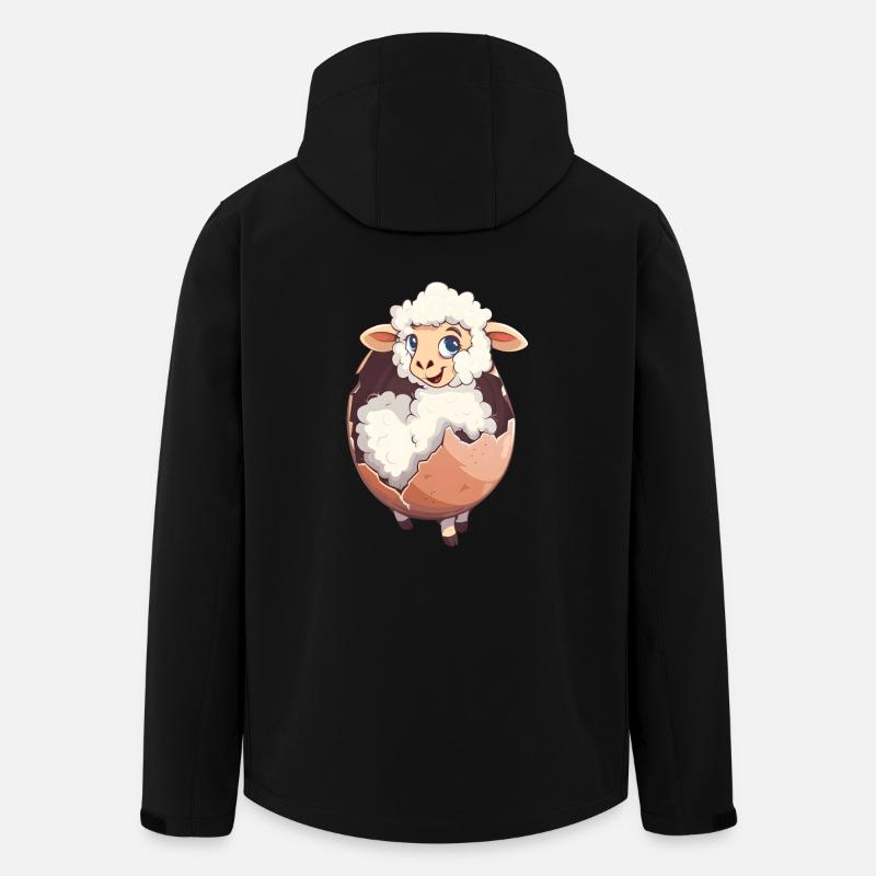 Sweet Lamb Hatches from Egg - Men’s Recycled Softshell Jacket by Stanley/Stella - black