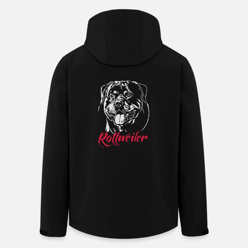 ROTTWEILER Portrait Wilsigns - Men’s Recycled Softshell Jacket by Stanley/Stella - black