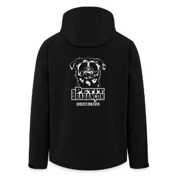 PETIT BRABANCON coolest dog ever Wilsigns Hunde - Recycelte Männer Softshell-Jacke von Stanley/Stella - Schwarz - Hinten - AI Model Male 185 light (185cm)