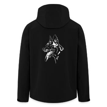 BELGIAN MALINOIS Maligator Hundesport Wilsigns - Recycelte Männer Softshell-Jacke von Stanley/Stella - Schwarz - Hinten - AI Model Male 185 light (185cm)
