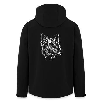 CAIRN TERRIER Krone Hund Hunde Wilsigns - Recycelte Männer Softshell-Jacke von Stanley/Stella - Schwarz - Hinten - AI Model Male 185 light (185cm)