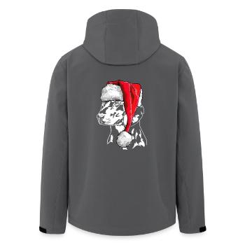 Santa Slovensky Kopov Weihnachten Hunde Wilsigns - Recycelte Männer Softshell-Jacke von Stanley/Stella - Schwarz - Hinten - AI Model Male 185 light (185cm)