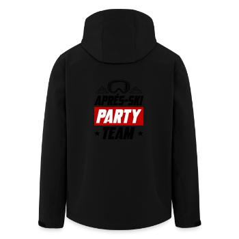 Équipe de la fête d’après-ski - Veste softshell homme en polyester recyclé Stanley/Stella - noir - Dos - AI Model Male 185 light (185cm)