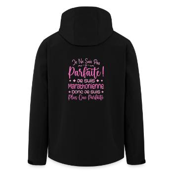 Marathonienne plus que parfaite, métier de rêve - Veste softshell homme en polyester recyclé Stanley/Stella - noir - Dos - AI Model Male 185 light (185cm)