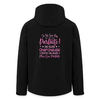 Une Chercheuse plus que parfaite, métier de rêve - Veste softshell homme en polyester recyclé Stanley/Stella - noir - Dos - AI Model Male 185 light (185cm)