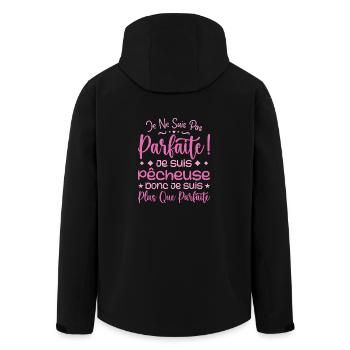Une Pêcheuse plus que parfaite, métier de rêve - Veste softshell homme en polyester recyclé Stanley/Stella - noir - Dos - AI Model Male 185 light (185cm)