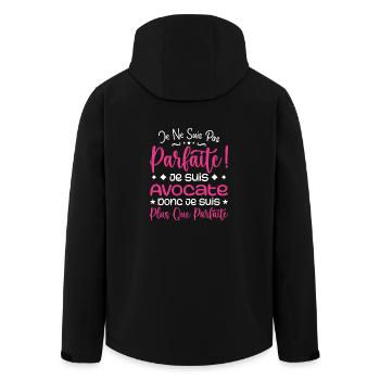 Une Avocate plus que parfaite, métier de rêve - Veste softshell homme en polyester recyclé Stanley/Stella - noir - Dos - AI Model Male 185 light (185cm)