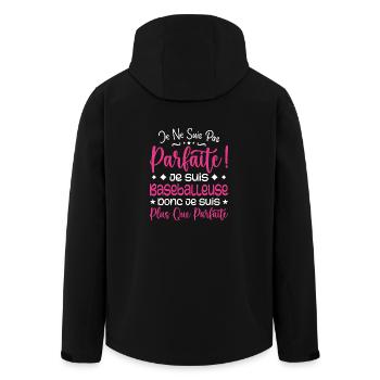 Une Baseballeuse plus que parfaite, métier de rêve - Veste softshell homme en polyester recyclé Stanley/Stella - noir - Dos - AI Model Male 185 light (185cm)