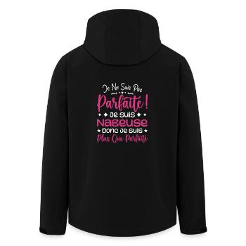 Une Nageuse plus que parfaite, métier de rêve - Veste softshell homme en polyester recyclé Stanley/Stella - noir - Dos - AI Model Male 185 light (185cm)