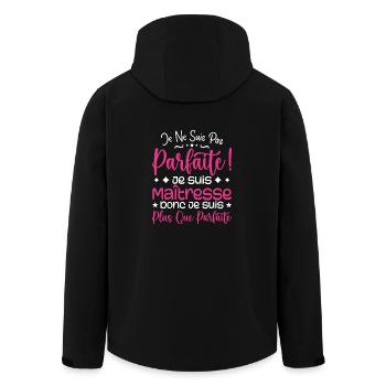 Une Maîtresse plus que parfaite, métier de rêve - Veste softshell homme en polyester recyclé Stanley/Stella - noir - Dos - AI Model Male 185 light (185cm)
