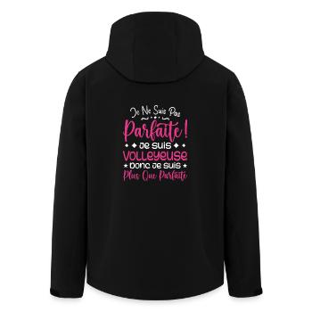 A more than perfect volleyball player, a dream job - Men’s Recycled Softshell Jacket by Stanley/Stella - black - Back - AI Model Male 185 light (185cm)