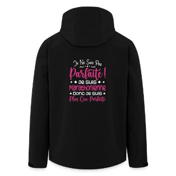 Marathonienne plus que parfaite, métier de rêve - Veste softshell homme en polyester recyclé Stanley/Stella - noir - Dos - AI Model Male 185 light (185cm)