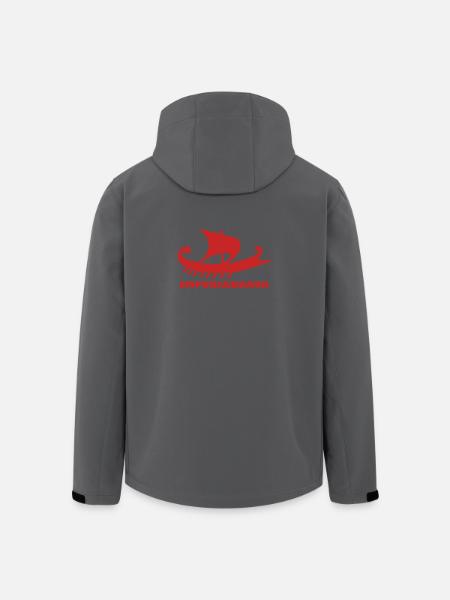 Ship Empuriabrava/Writing red #C62626 - Men’s Recycled Softshell Jacket by Stanley/Stella - black