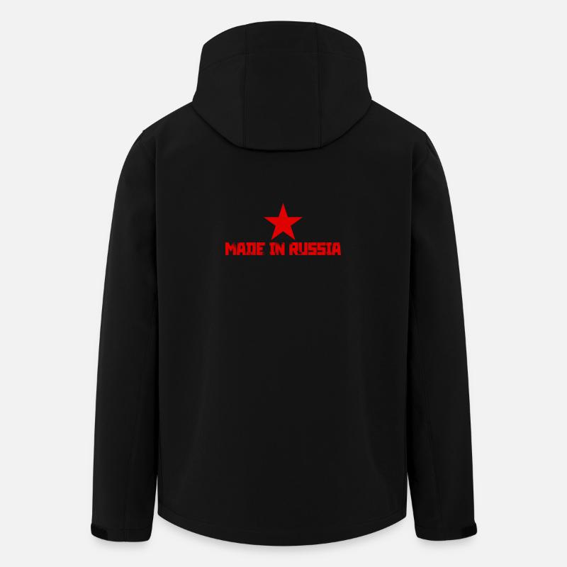 Made In Russia - Veste softshell homme en polyester recyclé Stanley/Stella - noir
