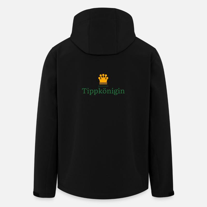 Tippkönigin - Geschenk für Tippspiel Gewinnerin - Recycelte Männer Softshell-Jacke von Stanley/Stella - Schwarz