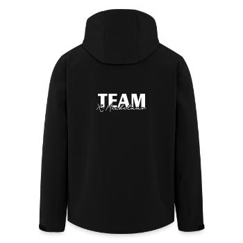 TEAM X Mechelaar Hundesport Hunde Wilsigns - Recycelte Männer Softshell-Jacke von Stanley/Stella - Schwarz - Hinten - AI Model Male 185 light (185cm)