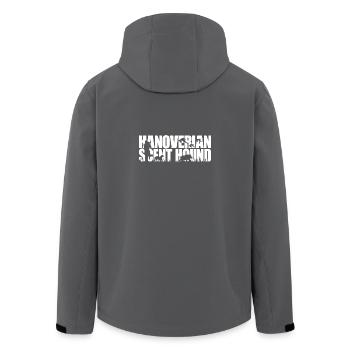 HANOVERIAN SCENT HOUND Chiens de chasse Chien de chasse Wilsigns - Veste softshell homme en polyester recyclé Stanley/Stella - noir - Dos - AI Model Male 185 light (185cm)