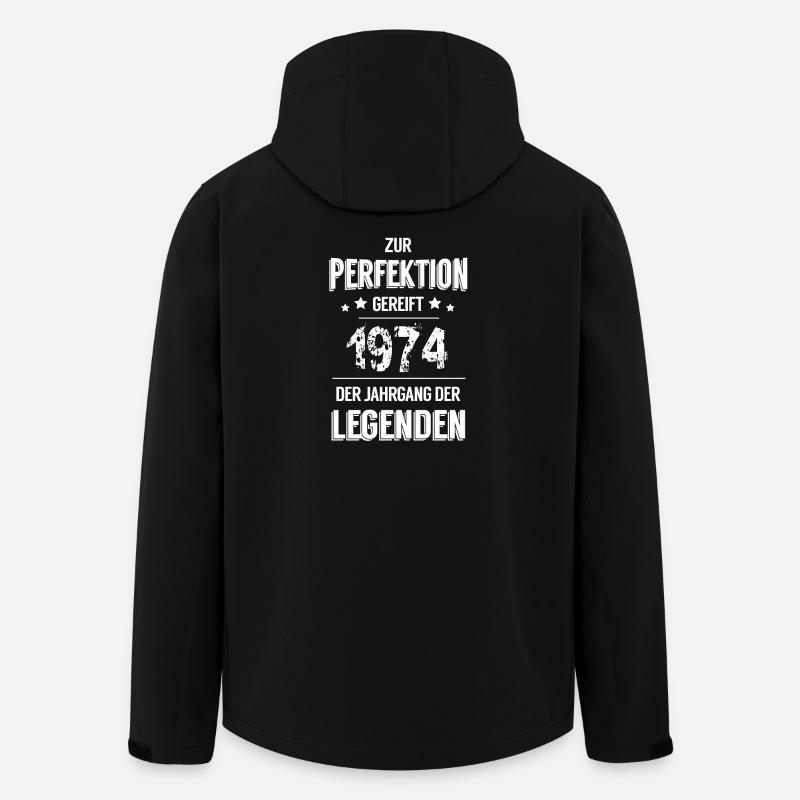 Legenden 1974 - Recycelte Männer Softshell-Jacke von Stanley/Stella - Schwarz
