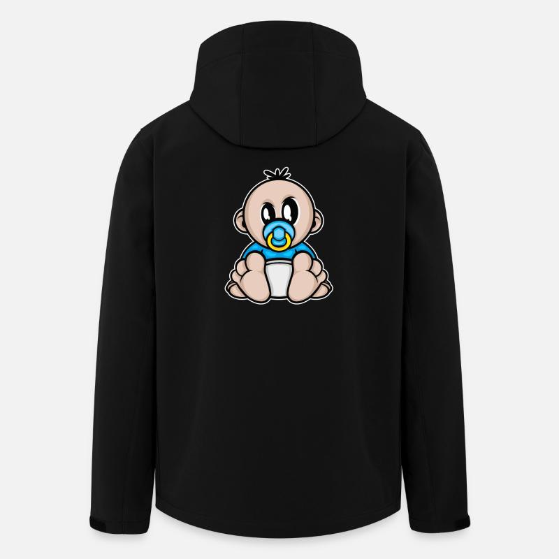 bébé, grossesse - Veste softshell homme en polyester recyclé Stanley/Stella - noir