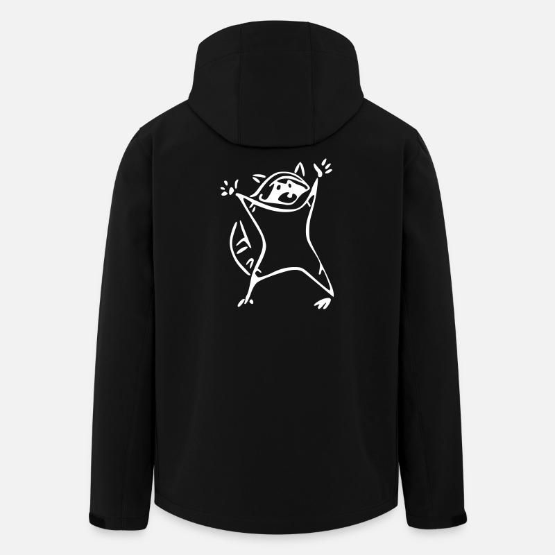 Waschbär - raccoon - Recycelte Männer Softshell-Jacke von Stanley/Stella - Schwarz