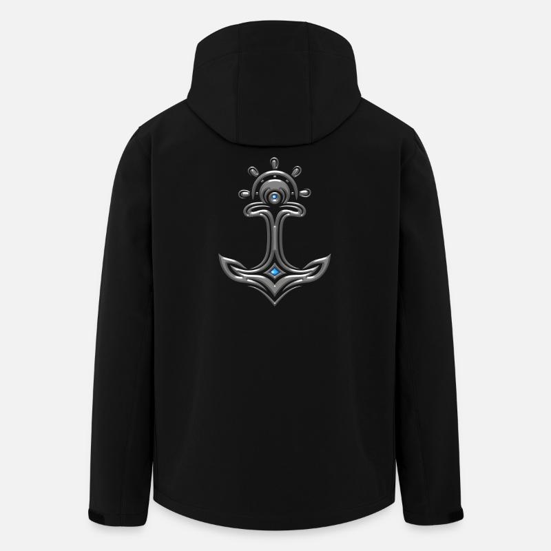 Odin Thor Anker - Recycelte Männer Softshell-Jacke von Stanley/Stella - Schwarz