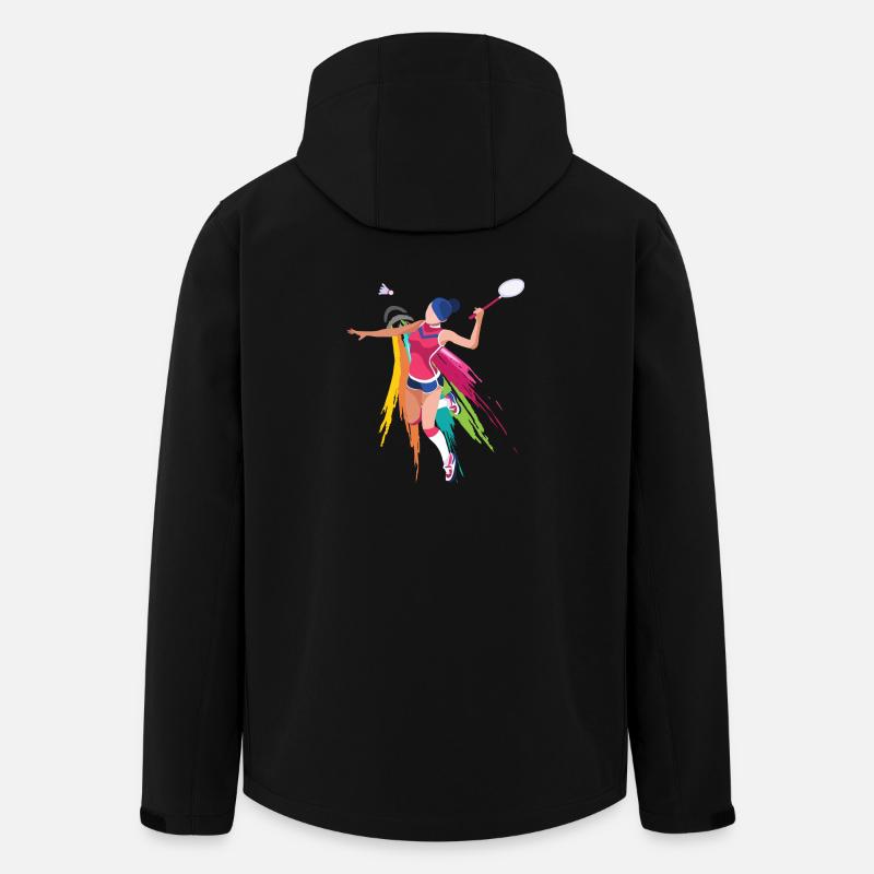 Badminton Women - Recycelte Männer Softshell-Jacke von Stanley/Stella - Schwarz