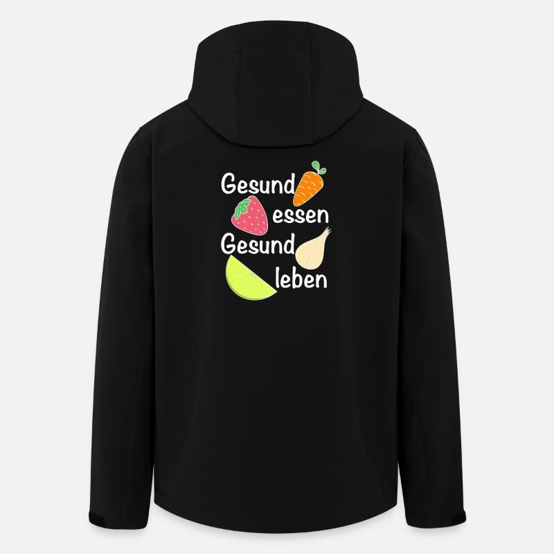 Gesund essen, gesund leben | Ernährung - Recycelte Männer Softshell-Jacke von Stanley/Stella - Schwarz