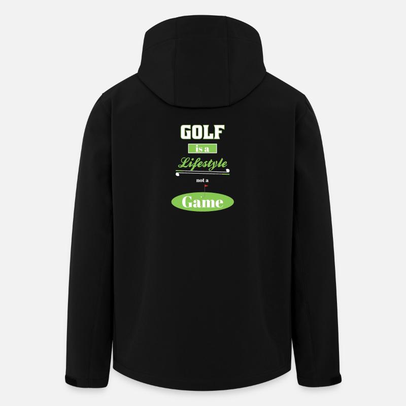 Golf Lifestyle - Recycelte Männer Softshell-Jacke von Stanley/Stella - Schwarz