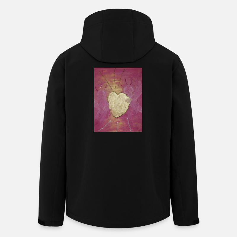 Engel der bedingungslosen Liebe - Recycelte Männer Softshell-Jacke von Stanley/Stella - Schwarz