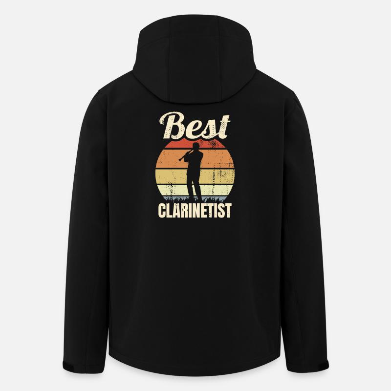Lustiger Klarinettist - Recycelte Männer Softshell-Jacke von Stanley/Stella - Schwarz