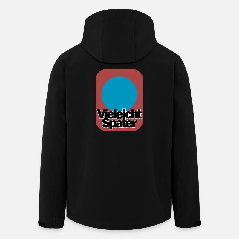 Abstraktes Farbenspiel mit Schriftzug - Recycelte Männer Softshell-Jacke von Stanley/Stella - Schwarz