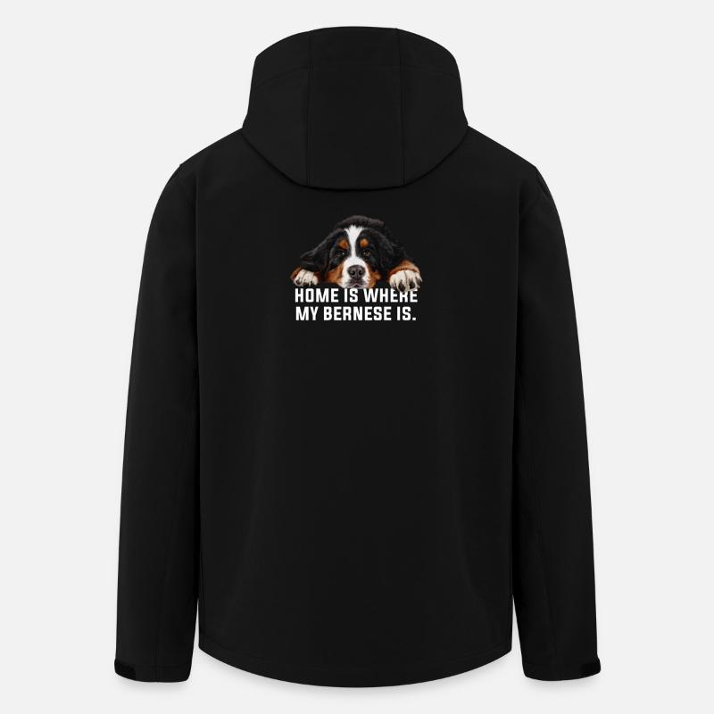 Bernese mountain dog - Men’s Recycled Softshell Jacket by Stanley/Stella - black