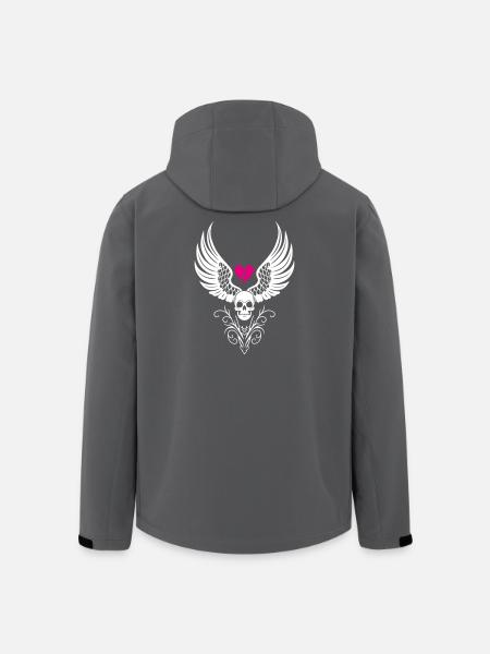 Skull Broken Heart Anti Valentine's Day - Men’s Recycled Softshell Jacket by Stanley/Stella - black