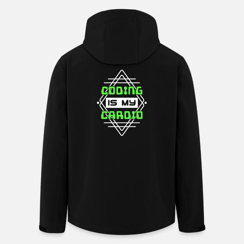 Developer Statement Code Skripting Webentwickler - Recycelte Männer Softshell-Jacke von Stanley/Stella - Schwarz
