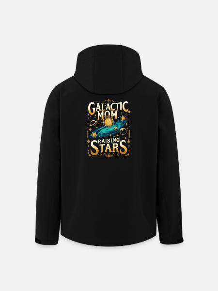 Galactic Mom Raising Stars - Men’s Recycled Softshell Jacket by Stanley/Stella - black