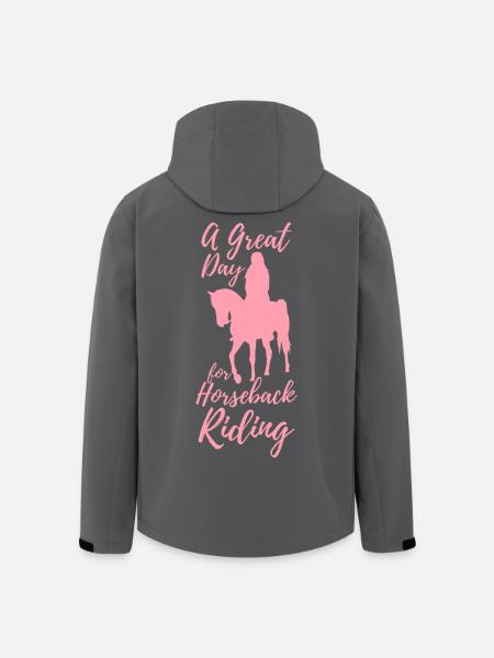 Reiter Mädchen - Recycelte Männer Softshell-Jacke von Stanley/Stella - Schwarz