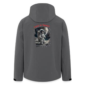 Perdu dans l’espace - Monkey en tant qu’astronaute - Veste softshell homme en polyester recyclé Stanley/Stella - noir - Dos - AI Model Male 185 light (185cm)