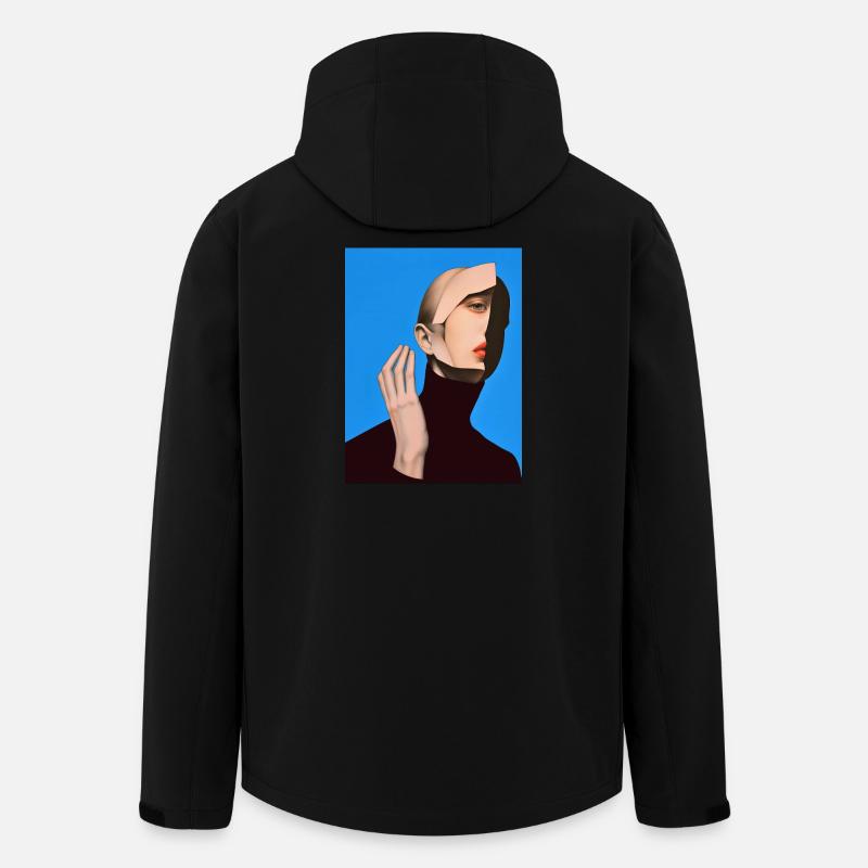 surreal portrait - Recycelte Männer Softshell-Jacke von Stanley/Stella - Schwarz