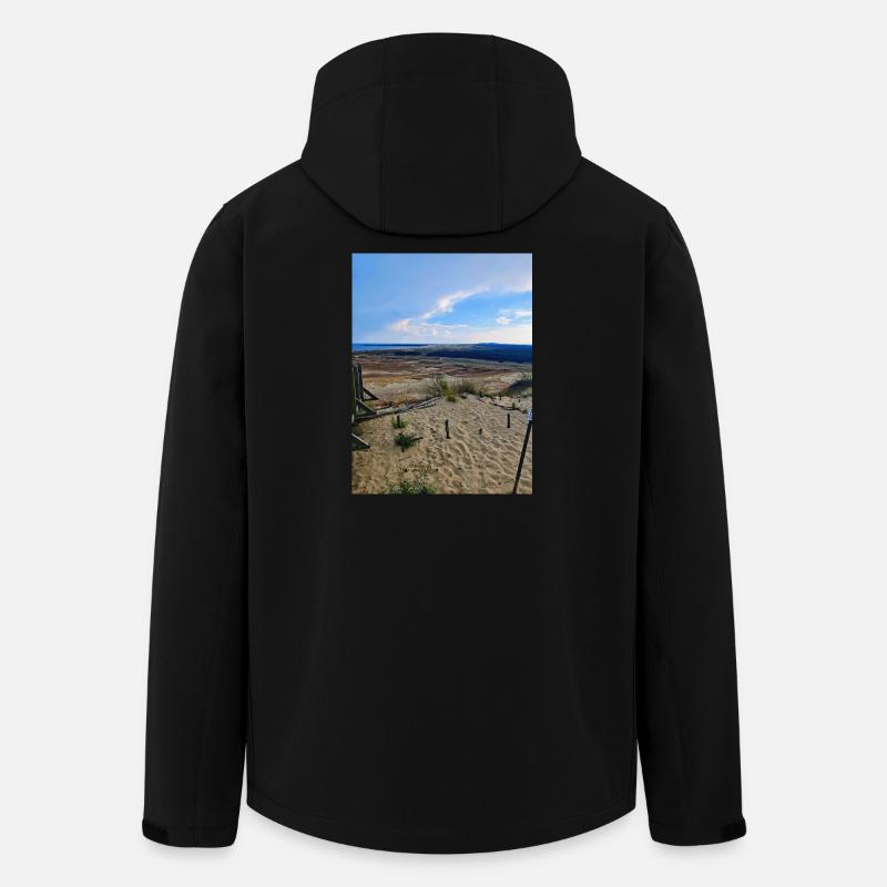 Kurische Nehrung - Recycelte Männer Softshell-Jacke von Stanley/Stella - Schwarz