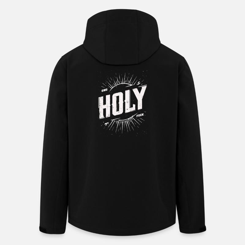 OMG HOLY - Recycelte Männer Softshell-Jacke von Stanley/Stella - Schwarz