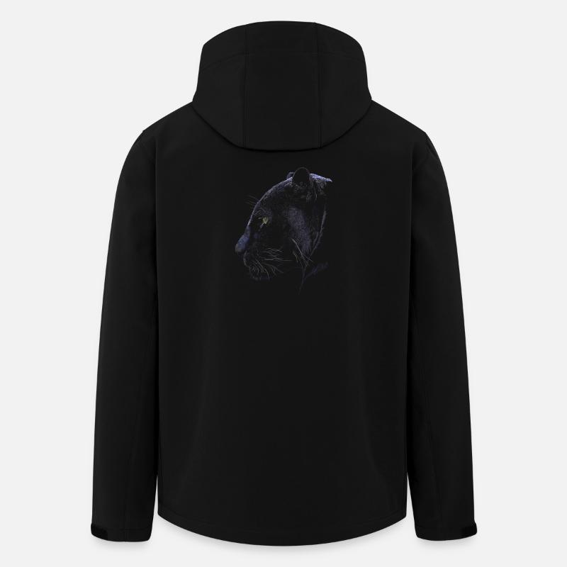 Panthère - Veste softshell homme en polyester recyclé Stanley/Stella - noir