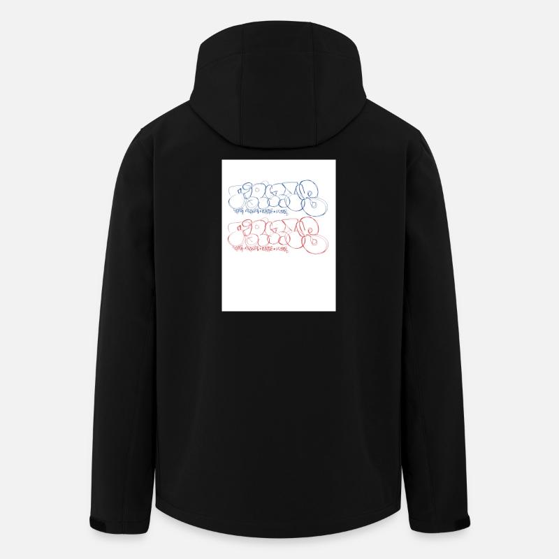 Artistic graffiti lettering Paris - Men’s Recycled Softshell Jacket by Stanley/Stella - black