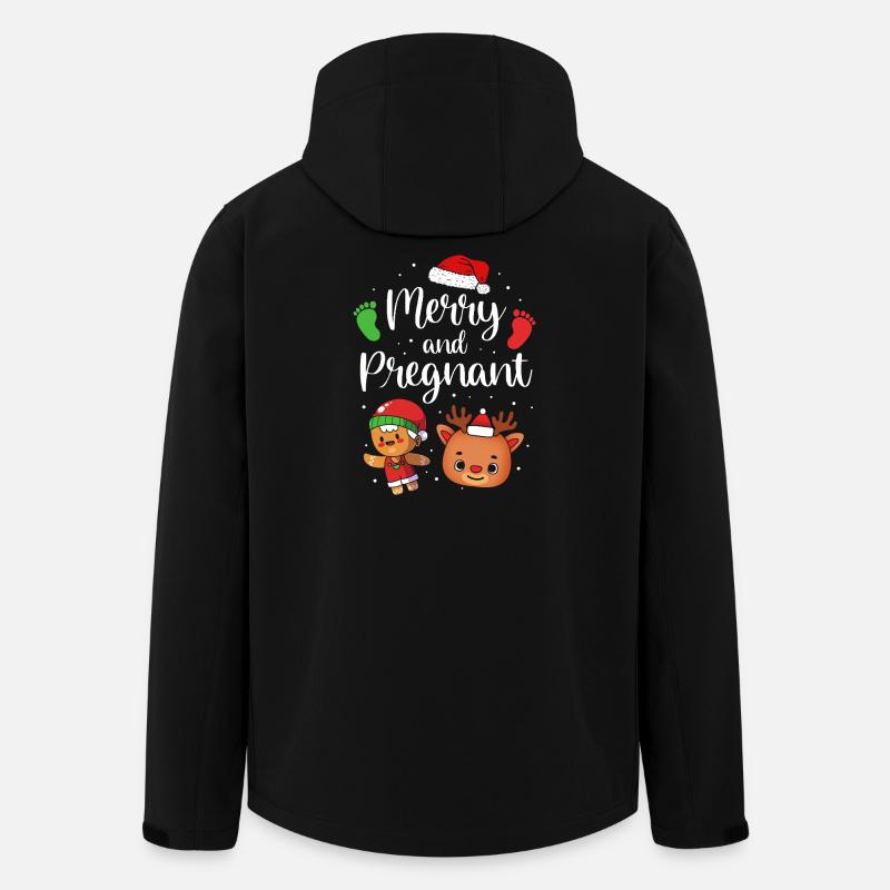 Werdende Mutter Weihnachten Gender Reveal - Recycelte Männer Softshell-Jacke von Stanley/Stella - Schwarz