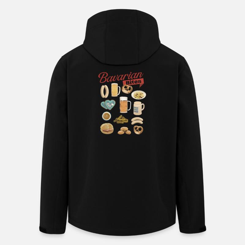 Bayerische Bissen TeeDesign - Recycelte Männer Softshell-Jacke von Stanley/Stella - Schwarz