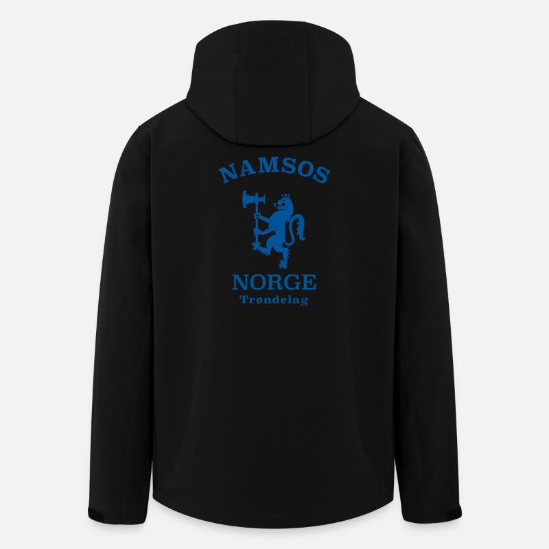 Namsos Norge Norwegen - Recycelte Männer Softshell-Jacke von Stanley/Stella - Schwarz