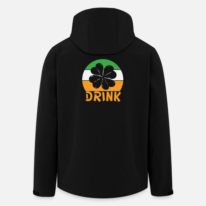 St. Patricks Day drink - Recycelte Männer Softshell-Jacke von Stanley/Stella - Schwarz