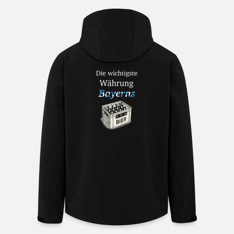 Die wichtigste Währung Bayerns - Recycelte Männer Softshell-Jacke von Stanley/Stella - Schwarz