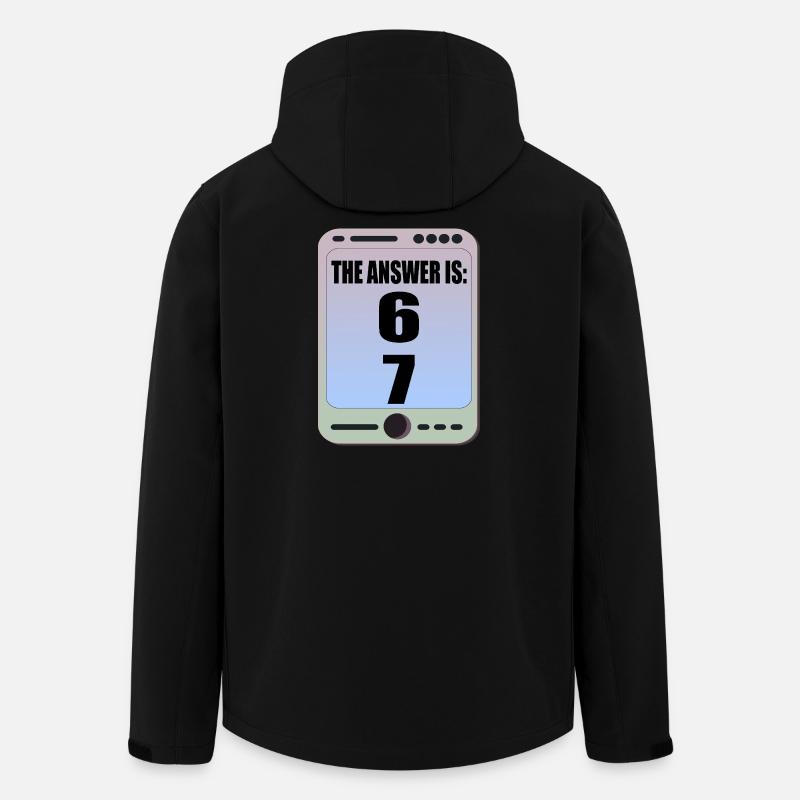 Sechs Sieben 6 7 Meme - Recycelte Männer Softshell-Jacke von Stanley/Stella - Schwarz